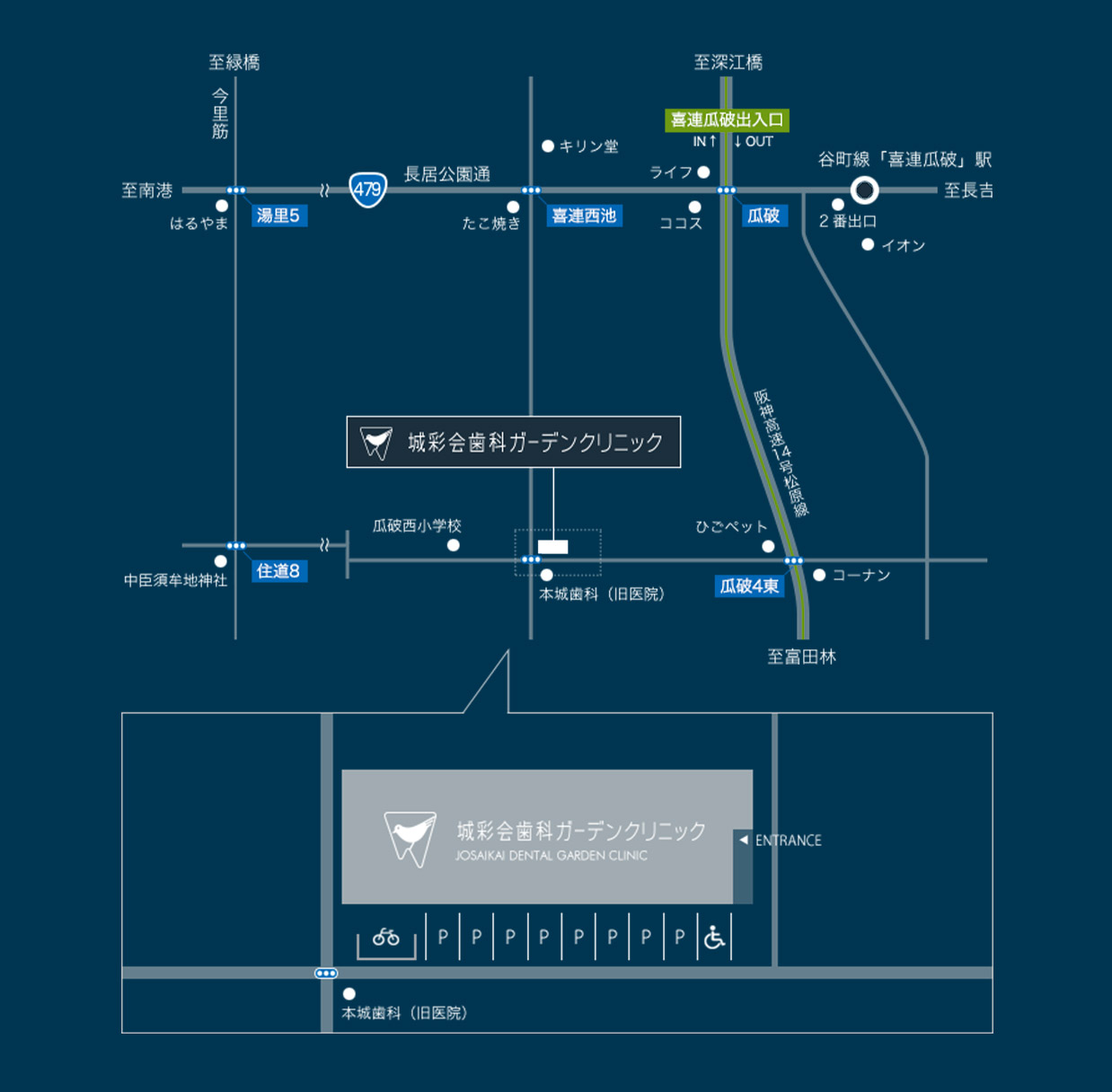 医院周辺地図